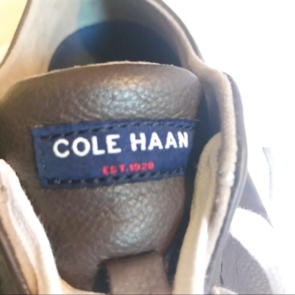 Men’s Cole Haan Traxton Luxe Brown Leather Sneakers 9